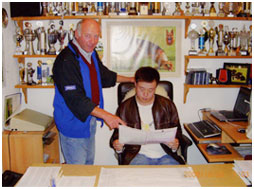 2006 Li Yan in Germany canine friends to visit and study at home